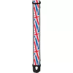 D'Addario® Planet Waves Guitar Shoulder Strap The end of the cable has a special lock system, 2 inches wide, Planet Lock Guitar Strap Union Jack ** Made in Canada **