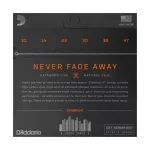 D'Addario® XTABR1047 สายกีตาร์โปร่ง เบอร์ 10 สายเคลือบ 80/20 Bronze ซีรีย์ XT Extra Light, 10-47 ** Made in USA **