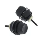 Fender® Black sash pins with special lock systems / Strap Locks. Can be used with all types of guitar.