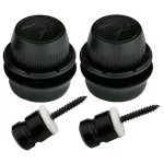 Fender® Black sash pins with special lock systems / Strap Locks. Can be used with all types of guitar.