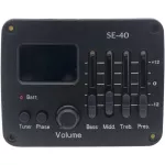 Paramount SE-40 ปิ๊กอัพกีตาร์โปร่ง แบบติดข้าง EQ 4 แบนด์ มีจูนเนอร์ในตัว รองรับหัวเสียบ XLR Acoustic Pickup + พร้อมอุป
