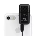 IK Multimedia® Irig Mic Cast HD Condenser Mike For connecting to iPhone, Android, MAC/PC + free cables connected to smart phones and