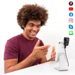 IK Multimedia® Irig Mic Cast HD Condenser Mike For connecting to iPhone, Android, MAC/PC + free cables connected to smart phones and