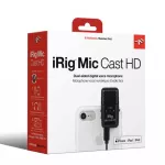 IK Multimedia® Irig Mic Cast HD Condenser Mike For connecting to iPhone, Android, MAC/PC + free cables connected to smart phones and