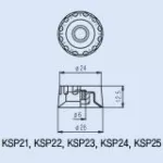 Paramount KSP21GD, Tone & Volume button, Golden Les Paul, Tone & Volume Knob for Les Paul Guitars