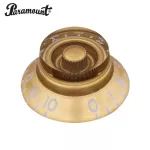 Paramount KSP11GD, Tone & Volume button, Les Paul, Gold, transparent, Tone & Volume Knob for Les Paul Guitars.