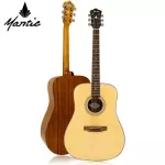 MANTIC AG-370, airy guitar, 40 inches, Dreadnough shape, Sprueus/Mahokani coated + free bag & tuner & kapo & set