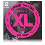 D'Addario® EXL170TP 4 guitar lines, nickel pack, 100% authentic, light, 45-100 ** Made in USA **