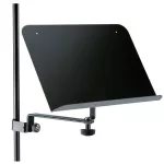 K&M® 11520 that plays a note with legs to fasten the microphone stand. The angle can be adjusted from Sheet Music Stand / Model 11520-000-55 ** **