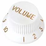 PARAMOUNT, Volume button, Strat style, model KPV15Wh - White, guitar button, Volume Knob