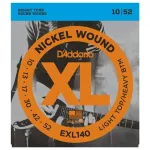 D'Addario® Electric guitar line No. 10, 100% authentic nickel cable, EXL140 Light Top / Heavy Bottom, 10-52 ** Made in USA **