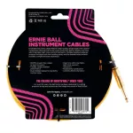 ERNIE BALL®, a nylon jackal line of 7.6M, straight head / bend 25FT Braided, StraigHT / Angle Instrument Cable ** Made in USA **