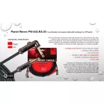 D'Addario® สายแจ็คกีตาร์ 3 เมตร แบบมีตัวตัดสัญญาณ Circuit Breaker หัวงอ อย่างดี รุ่น PW-AGLRA-10 10FT