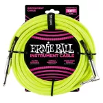 ERNIE BALL® สายแจ็คกีตาร์ แบบไนลอนถัก ยาว 3 เมตร หัวตรง/ หัวงอ มีฉนวน 2 ชั้น 10FT Braided, Straight / Angle Instrument Cable