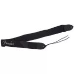 Fender® Strap Black Poly สายสะพายกีตาร์ไฟฟ้า / สายสะพายกีตาร์โปร่ง 2 นิ้ว Grey มีตราโลโก้ Fender ของแท้ 100%