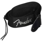 Fender® Strap Black Poly สายสะพายกีตาร์ไฟฟ้า / สายสะพายกีตาร์โปร่ง 2 นิ้ว Grey มีตราโลโก้ Fender ของแท้ 100%