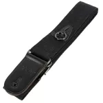 Alice, guitar strap, cotton material, 5 cm wide, with hanging rings With a black guitar tie model A040-A1 + free Pig ** with a picting channel in the body **