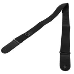Alice, guitar strap, cotton material, 5 cm wide, with hanging rings With a black guitar tie model A040-A1 + free Pig ** with a picting channel in the body **