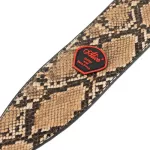 Alice, guitar sash Electric guitar sash 7 cm width of artificial leather material, Snake scales, model A040-P2 + free, free guitar, ** with a guitar storage channel at the logo **