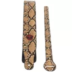 Alice, guitar sash Electric guitar sash 7 cm width of artificial leather material, Snake scales, model A040-P2 + free, free guitar, ** with a guitar storage channel at the logo **