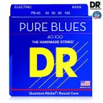 DR Strings PB-40, 4 guitar lines, Pure Blues Quantum Nickel Bass Strings, Light 40/100 ** Made in U.S.A. **