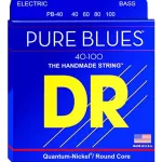 DR Strings PB-40, 4 guitar lines, Pure Blues Quantum Nickel Bass Strings, Light 40/100 ** Made in U.S.A. **