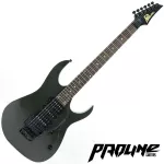 Proline PE2000 กีตาร์ไฟฟ้า ทรง Strat 24 เฟร็ต Black ไม้เบสวู้ด คอเมเปิ้ล ปิ๊กอัพแบบ HSH ** มีฟอยด์โรส **