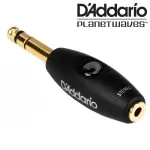 D'Addario® หัวแปลงแจ็คเล็กเป็นแจ็คใหญ่ แบบสเตอริโอ หัวชุบทอง อย่างดี รุ่น PW-P047E 1/4 Inch Male Stereo to 1/8 Inch Female Stereo Adaptor
