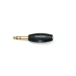 D'Addario®. Small jack is a big stereo golden head. PW-P047E 1/4 Inch Male Stereo to 1/8 Inch Female Stereo Adaptor.