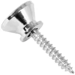 Paramount He-004, 2 guitar strap pins, metal head, 12 mm. Guitar Strap Button ** 1 pack with 2 pieces **