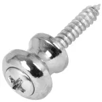 Paramount He-001 2 guitar strap pins, metal head, size 10 mm. Guitar Strap Button ** 1 pack with 2 pieces **