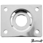 Paramount HJ-005 แผ่นเหล็กรองแจ็ค สำหรับกีตาร์ไฟฟ้า ทรง Les Paul รูปสี่เหลี่ยมฟ Les Paul Jack Plate Chrome