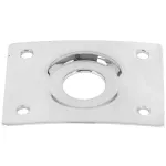 Paramount HJ-005 แผ่นเหล็กรองแจ็ค สำหรับกีตาร์ไฟฟ้า ทรง Les Paul รูปสี่เหลี่ยมฟ Les Paul Jack Plate Chrome
