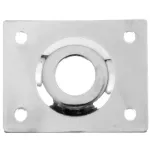 Paramount HJ-005 แผ่นเหล็กรองแจ็ค สำหรับกีตาร์ไฟฟ้า ทรง Les Paul รูปสี่เหลี่ยมฟ Les Paul Jack Plate Chrome