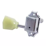 Paramount J44 Chrome ลูกบิดกีตาร์โปร่ง แบบโลหะ ติดตั้ง 2 ช้าง หัวลูกบิดพลาสติกสีหยก + แถมฟรีน็อตพร้อมติดตั้ง ** Made in Korea **