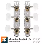 Paramount JC78 ลูกบิดกีตาร์คลาสสิค แบบแผง ติดตั้ง 2 ข้าง หัวลูกบิดพลาสติก Tuning Machine Heads for Classical Guitar + แถมฟรีน็อตพร้อมติดตั้ง ** Made