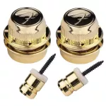 Fender® GOLD sash button with a special lock system / Strap Locks. Can be used with all types of guitar.
