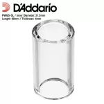 D'Addario® PWGS-SL Slides glass, good guitar slide ring, large hole 21.5 mm, length 60 mm. Glass Guitar Slide.