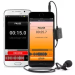 IK Multimedia® Irig Mic LAV Mike Lava Lavalier Mic + Free Storage Box & Sponge Mike & Stick **