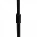 On Stage® MS7201B Mike stand straight, metal base, can be adjusted 83-152 cm. Round Base Mic Stand
