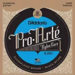 D'Addario® Pro-Arté Nylon Core สายกีตาร์คลาสสิค Black Nylon แบบพรีเมียม ของแท้ 100% รุ่น EJ50  Hard Tensionคุณภาพดีกว