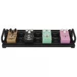 GUITTO Pedal Board effect can be worn up to 4 small pieces, GPB-01B + free, free with a bag & accessories.