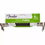 FENDER® สายแจ็คพ่วง 15cm ของแท้ จำนวน 2 เส้น รุ่น Performance Series 6" Patch Cable, Guitar Effects Cable, สายแจ็คพ่วงเอฟเฟค