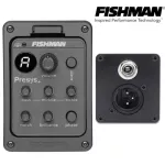 Fishman® Presys+ ปิ๊กอัพกีตาร์โปร่ง แบบติดตั้งด้านข้าง มีช่องเสียบแจ็ค 1/4" และช่องแจ็ค XLR รุ่น PSY-FAA-VAAPresys Plus Onboard Preamp Pickup System