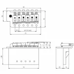 PARAMOUNT, TREMOLO electric guitar bridge, model BS006CR - Electric Guitar Bridge