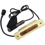 B-Band, Pickle Pickle Pickle, Blend Active, uses a good sound, M4 Body, Contact Star, Blend Active Soundhole Pickup.