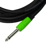 Carlsbro 3 meters of the Green Rubber Jack Strap BJ032-3M 3M Guitar Cable, 3M guitar jack