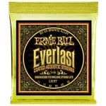 ERNIE BALL® Everlast สายกีตาร์โปร่ง เบอร์ 11 แบบเคลือบ 80/20 Bronze ของแท้ 100% รุ่น Everlast Coated 80/20 BronzeLight .011 - .052 ** Made in USA **