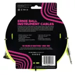 ERNIE BALL®, a nylon jackal line, knit 5.5 meters long, straight head / bend, 2 floors, 18FT Braided, StraigHT / Angle Instrument Cable