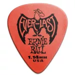 ERNIE BALL® Everlast, 4 guitar pic, mixed thickness, gray -colored 1.0 mm/red 1.14 mm/yellow 1.50 mm/green teal 2.00 mm ** Made in USA **